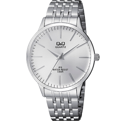 QZ16J-RELOJ Q&Q P/M ACERO HOMBRE 5 BAR RESIST.-201Y