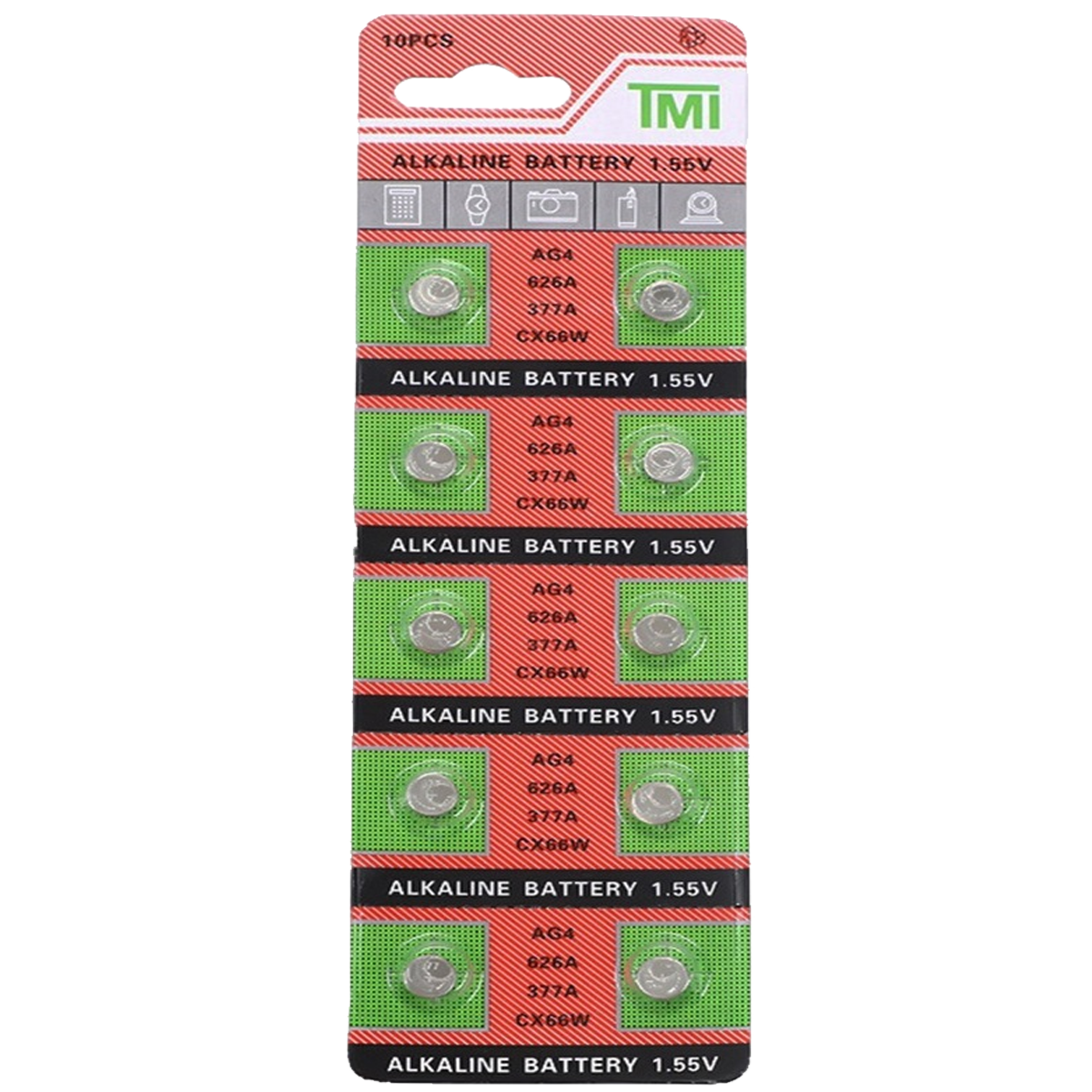 TMI-AG4-BATERIA TMI ALCALINA LR626 BL X 10