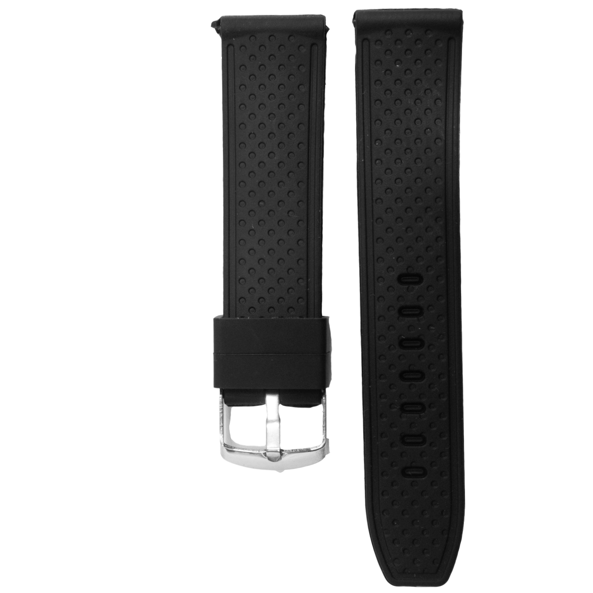 1191SK.22.1-PULSO SILICONA NEGRA SIN HILO  #22