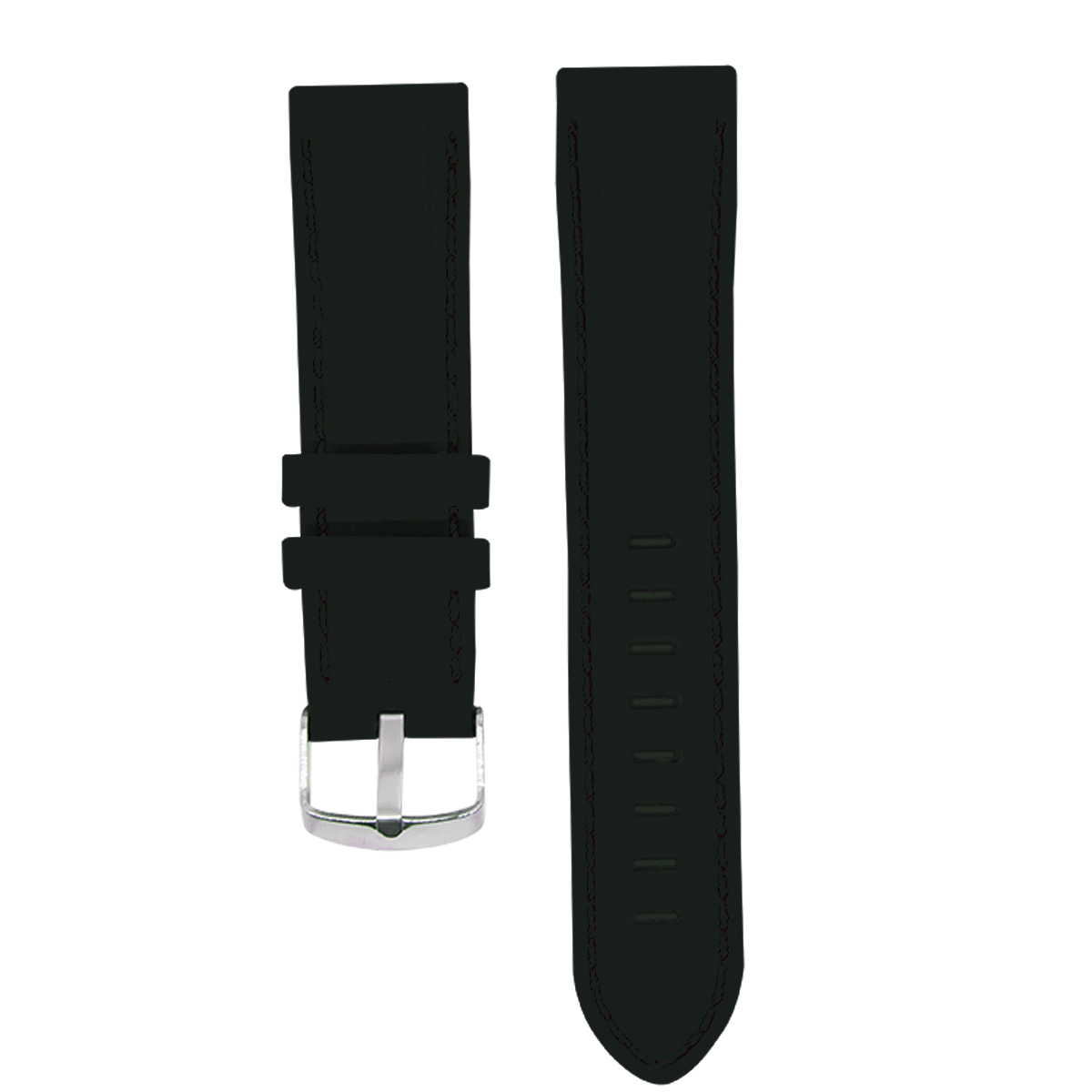 2178.22.101-PULSO SILICONA NEGRO COSIDO H/NEGRO#22