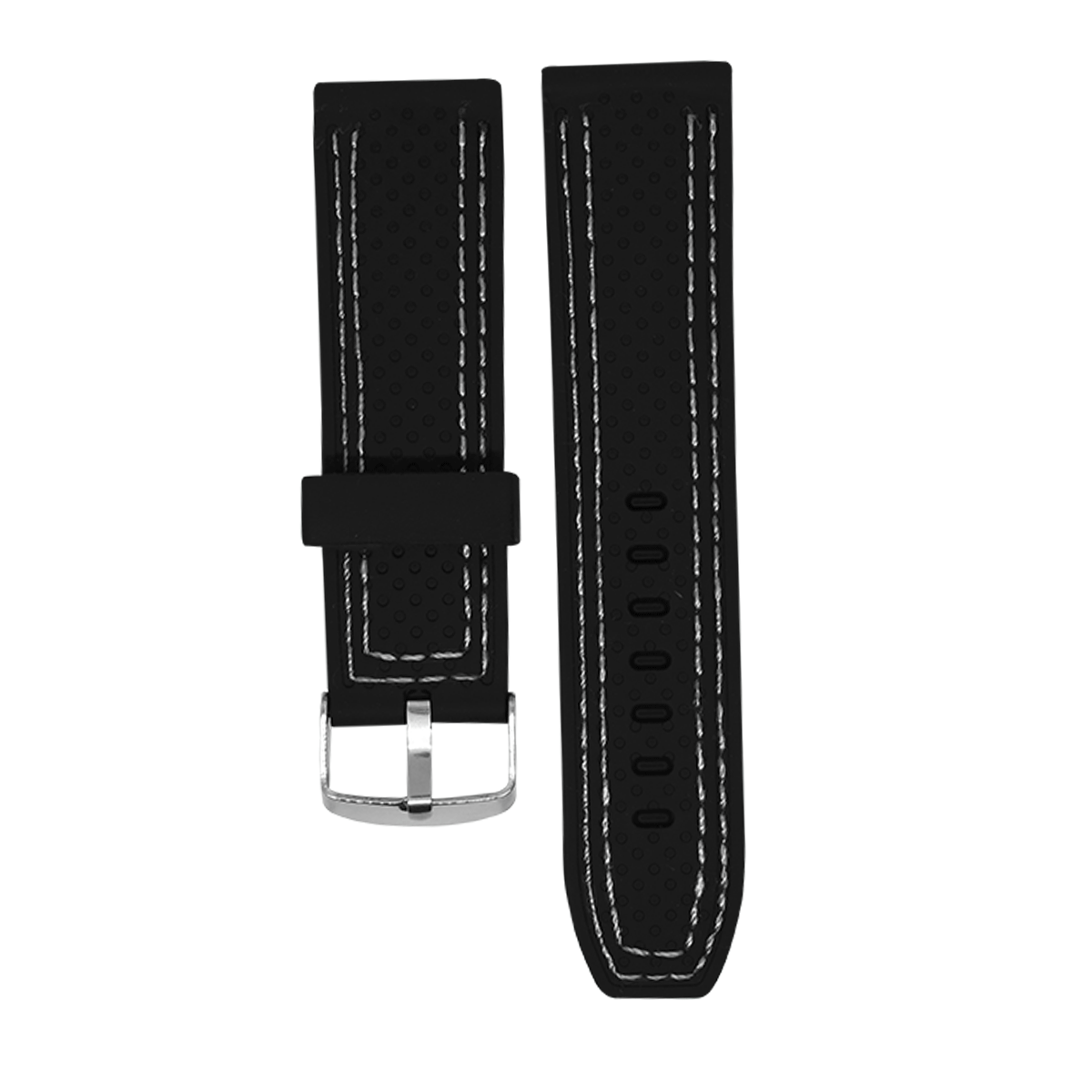 2290.24.122-PULSO SILICONA NEGRO 2 COST. H/BLAN#24