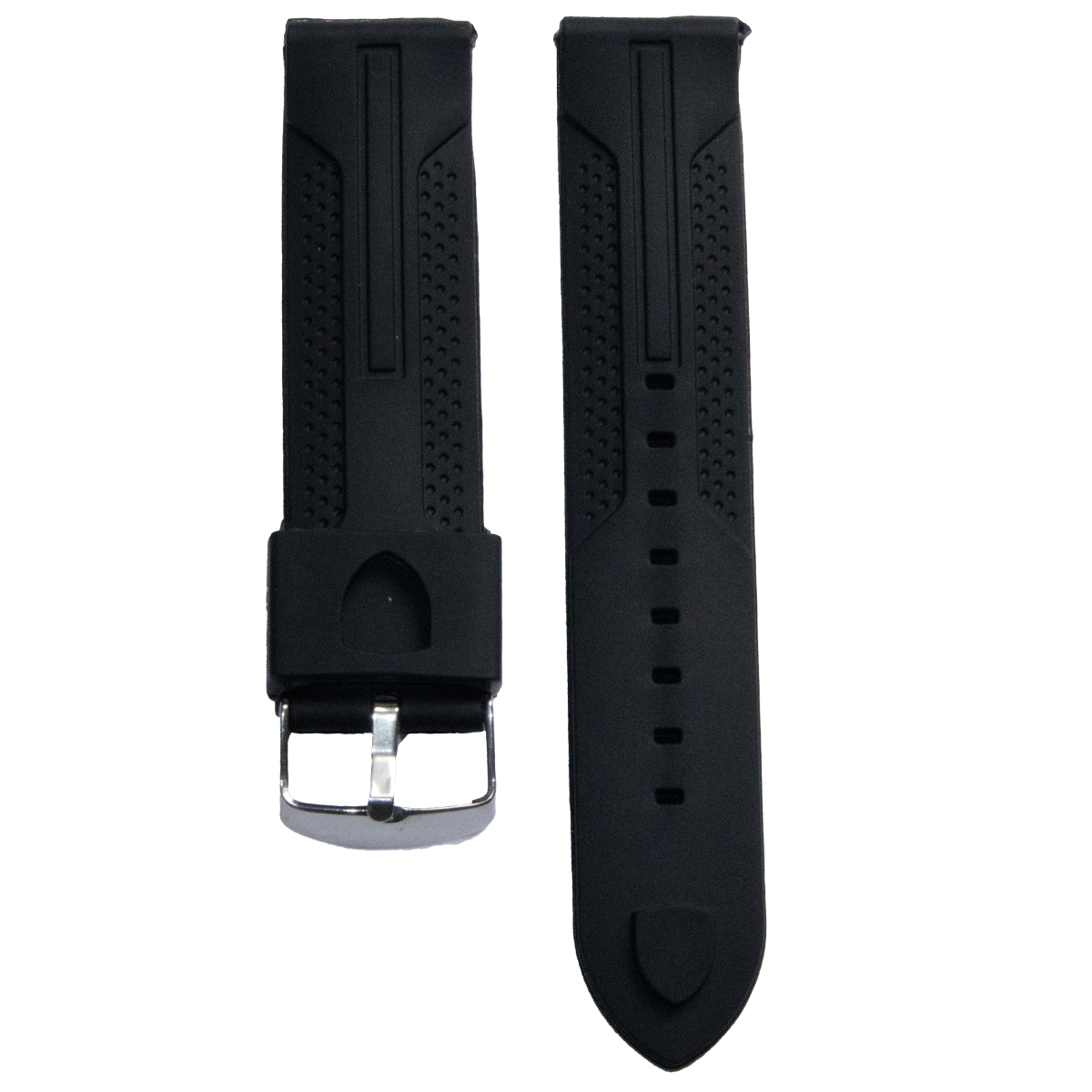 2334.22.101-PULSO SILICONA CON APLIQUE NEGRO#22