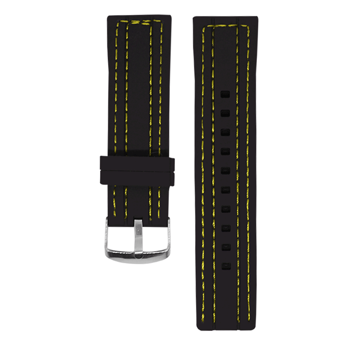 2339.24.110-PULSO SILICONA NEGRO 2 COST. H/AMAR#24