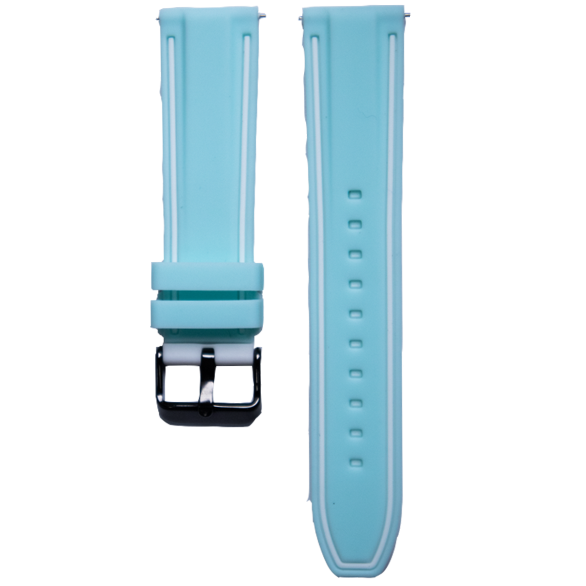 2345BK.20.09V22-PULSO SILICONA ANTI-POLVO AZUL TURQUEZA BLANCO # 20