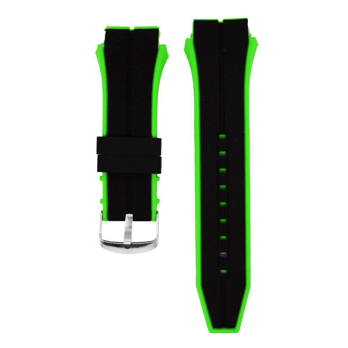 2348.20.121-PULSO SILICONA NEGRO-VERDE #20