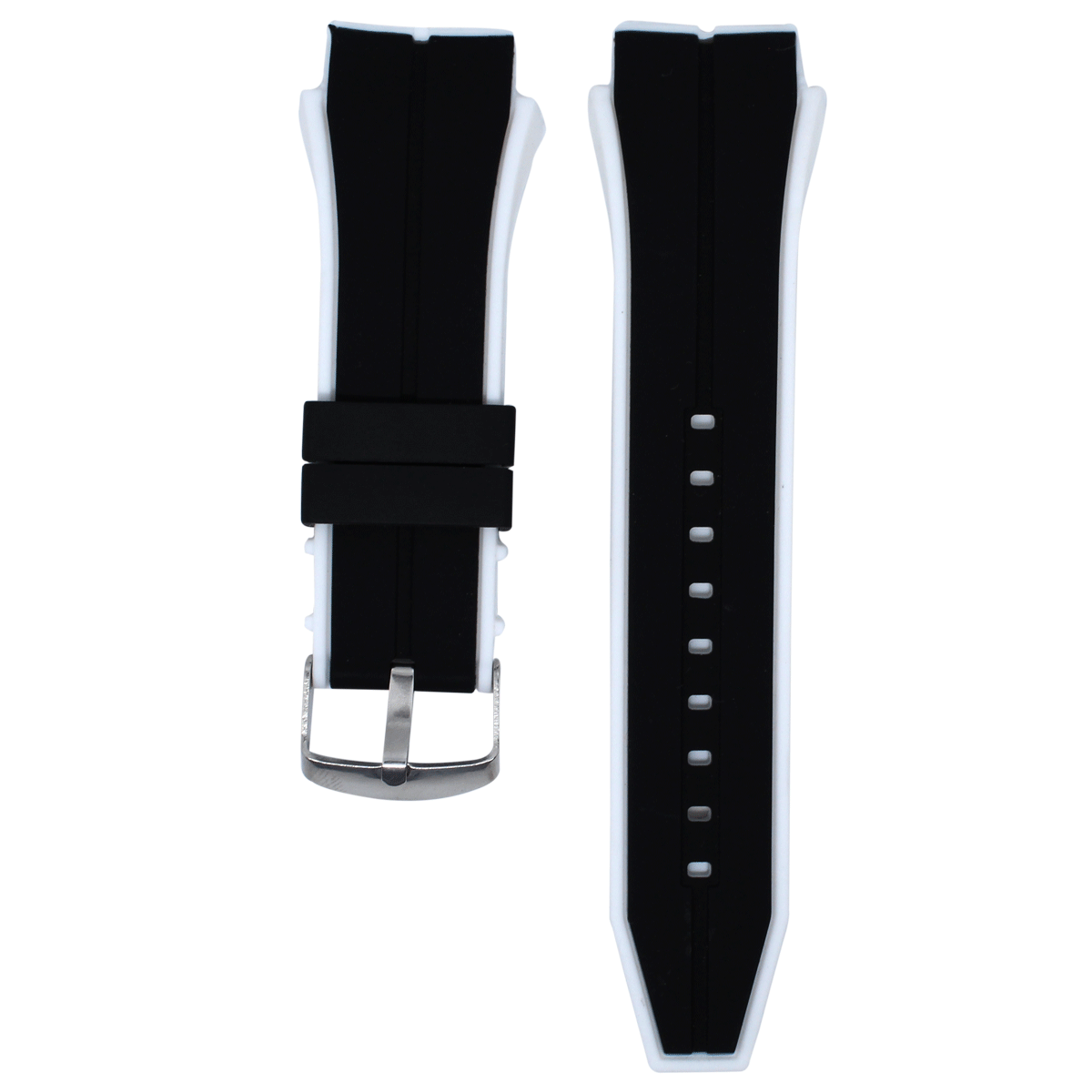 2348.20.122-PULSO SILICONA NEGRO-BLANCO #20