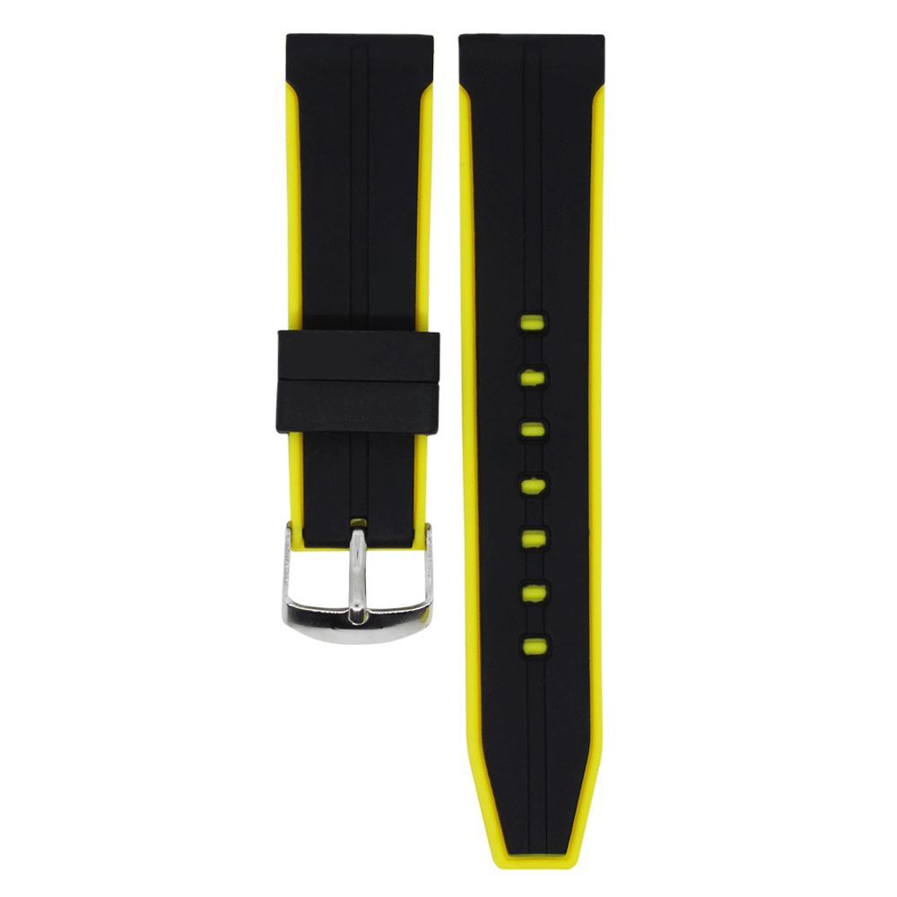 2359.20.110-PULSO QELLO SILICONA NEGRO AMARILLO#20