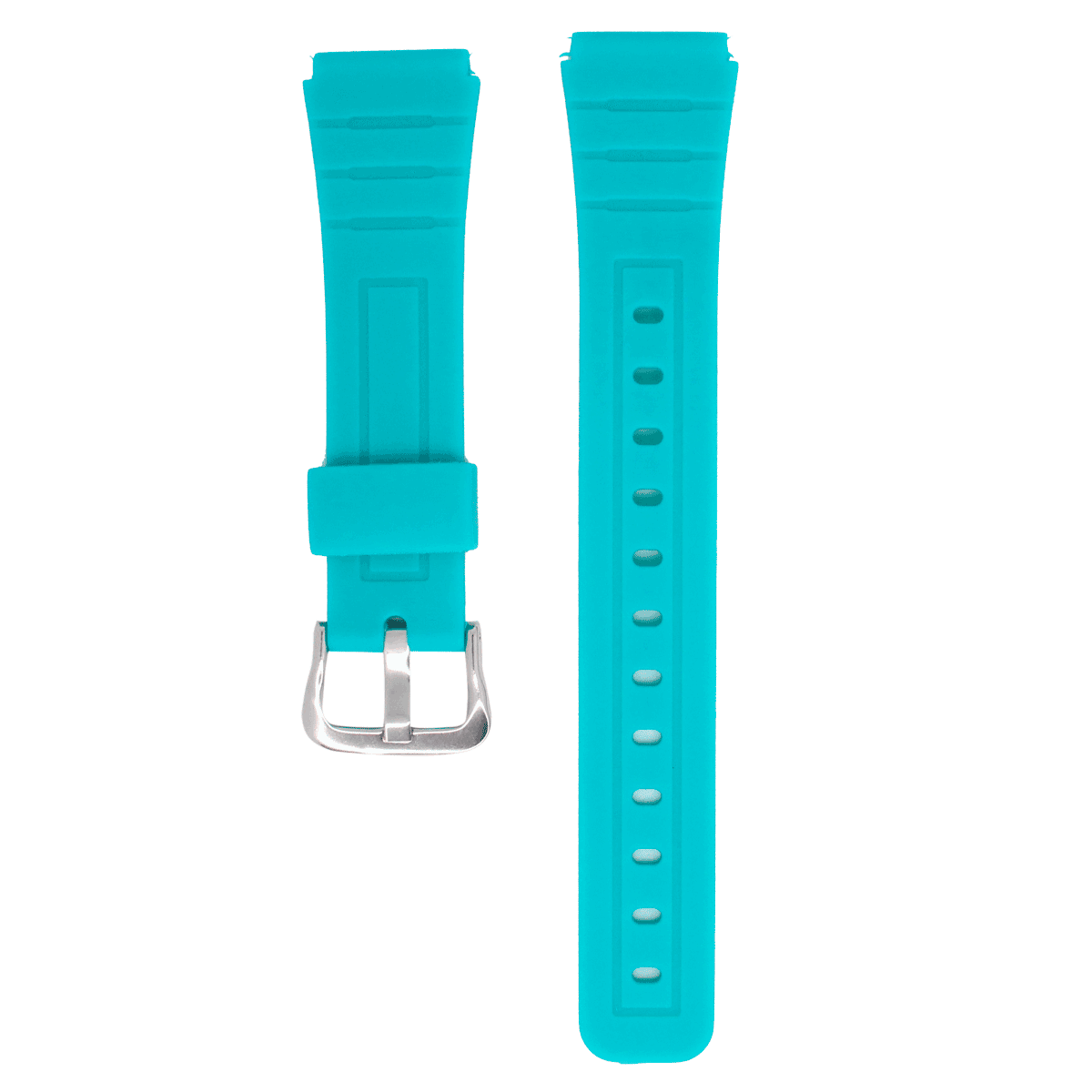 283S.18.9-PULSO PU F-91 HEBILLA ACERO AZ/TURQ. #18