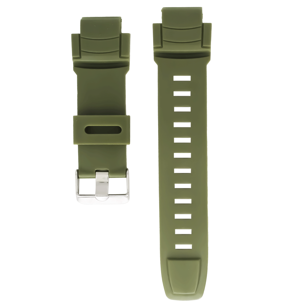 3449.11-PULSO PU PARA G-SHOCK VERDE MILITAR
