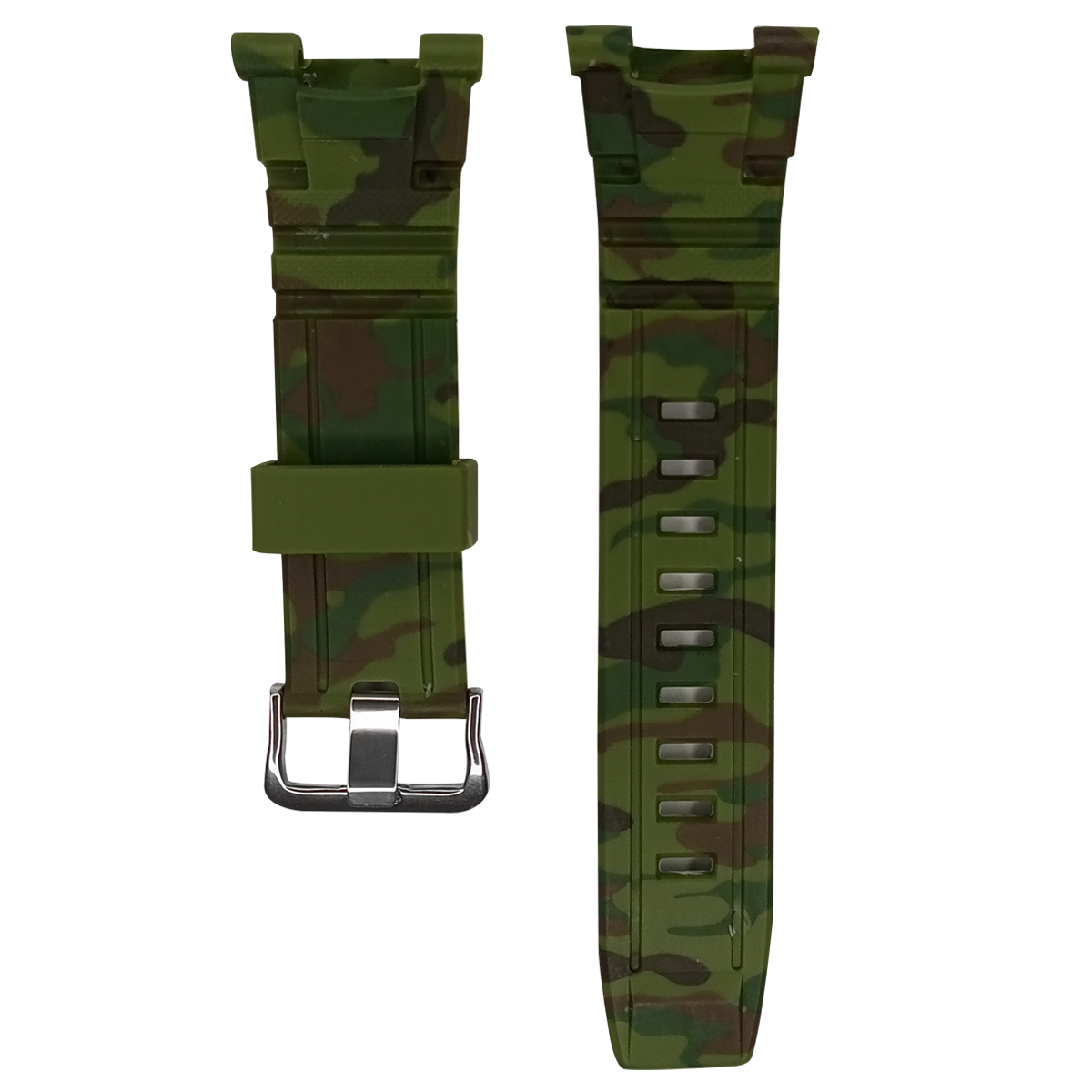 3467.11M-PULSO PU PARA CASIO G-SHOCK VERDE CAMUF.