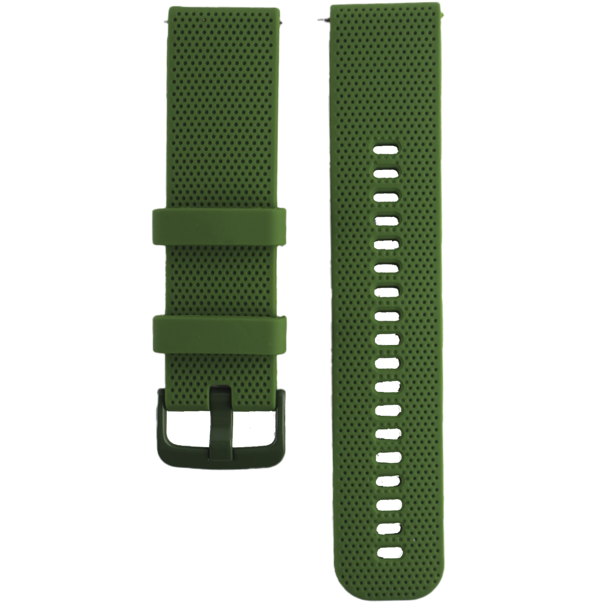 404KC.18.11-PULSO SILICONA ANTI-POLVO VERDE MILITAR # 18