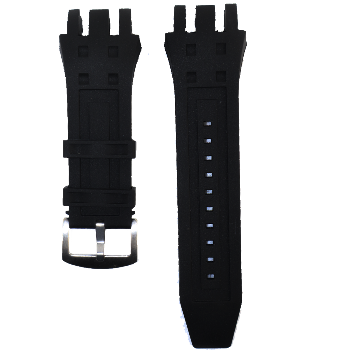 428SP.25.1-PULSO PEGASO PU NEGRO3 ENTRADAS HEBILLA