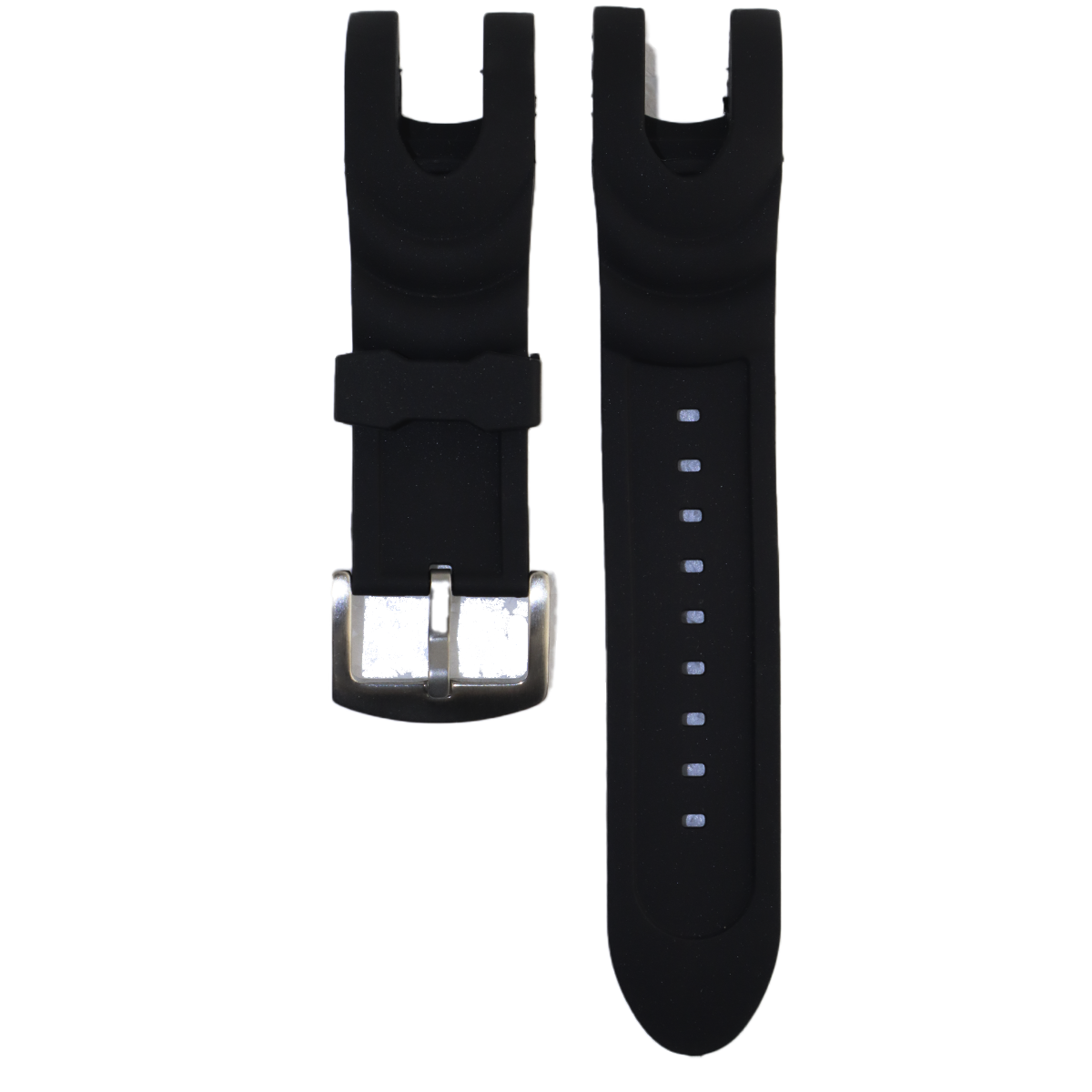 430SP.25.1-PULSO PEGASO PU NEGRO EN U HEBILLA METAL