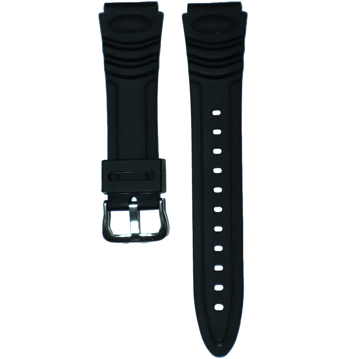 484SP.20.1-PULSO PU NEGRO HEBILLA METAL #20