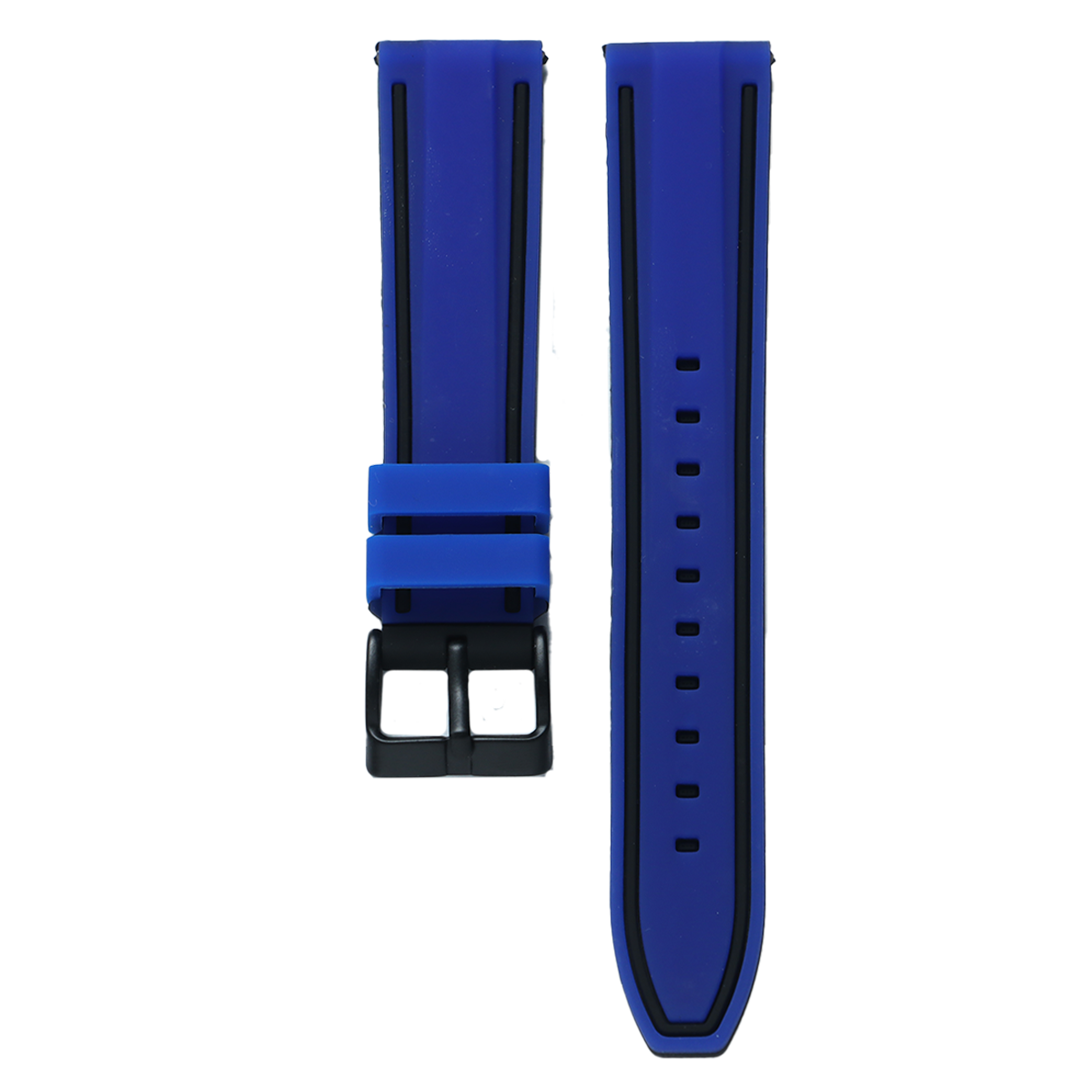 501BK.20.1301-PULSO SILICONA AZUL REY NEGRO #20