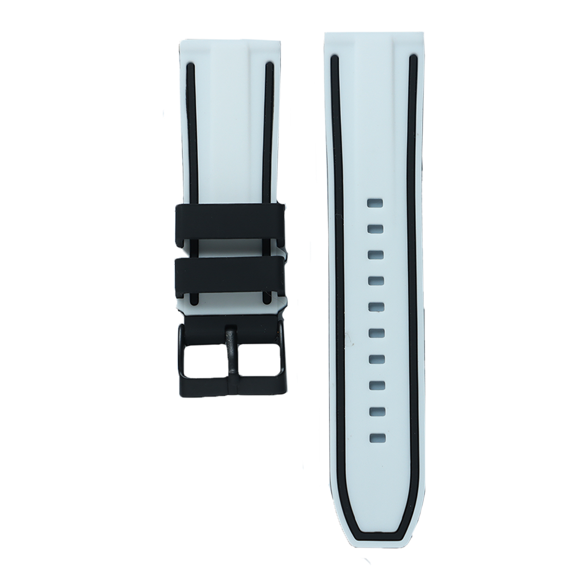 501BK.20.2201-PULSO SILICONA BLANCO NEGRO #20