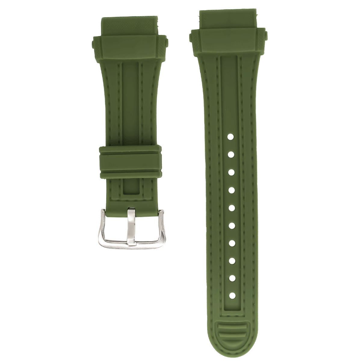 5327.22.11-PULSO PU PARA CASIO PROTREK VERD.M#22