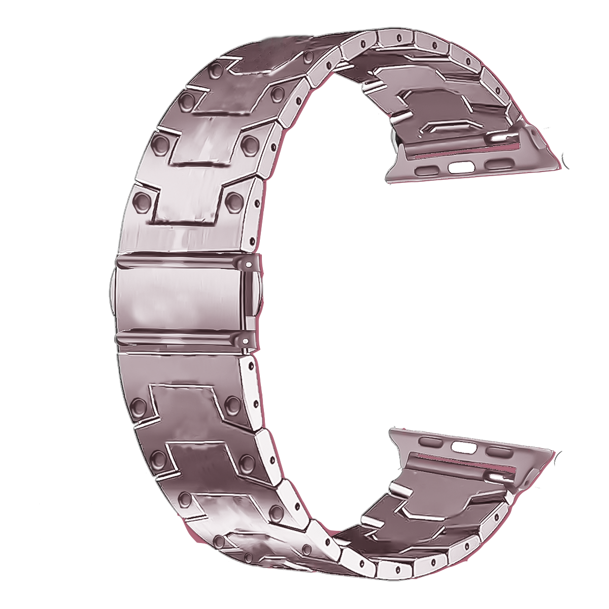 FARGL.22X35-PULSO ACERO ORO ROSA CLARO # 22X35 MM