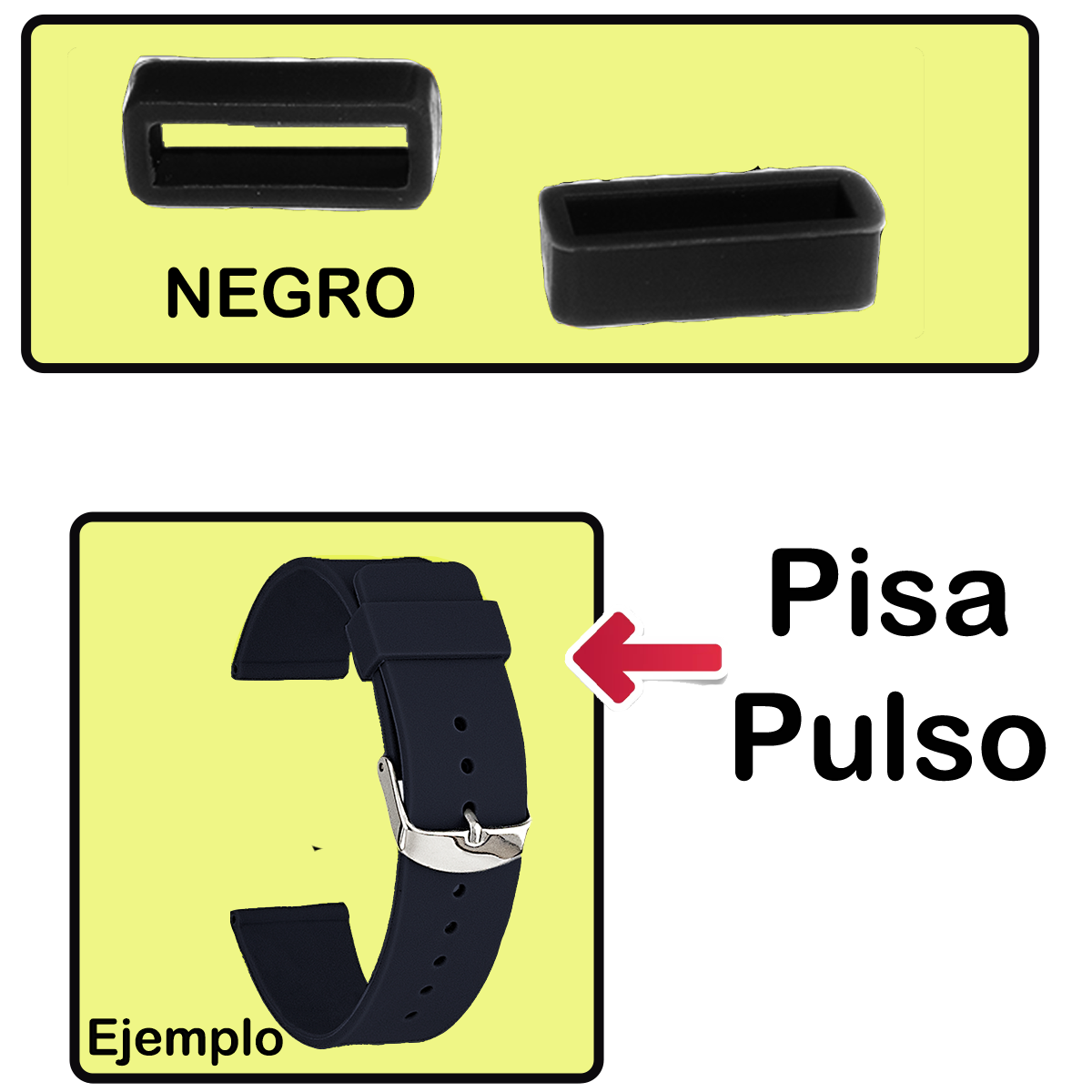 K005.12.1-PISA PULSO DE SILICONA NEGRO #12