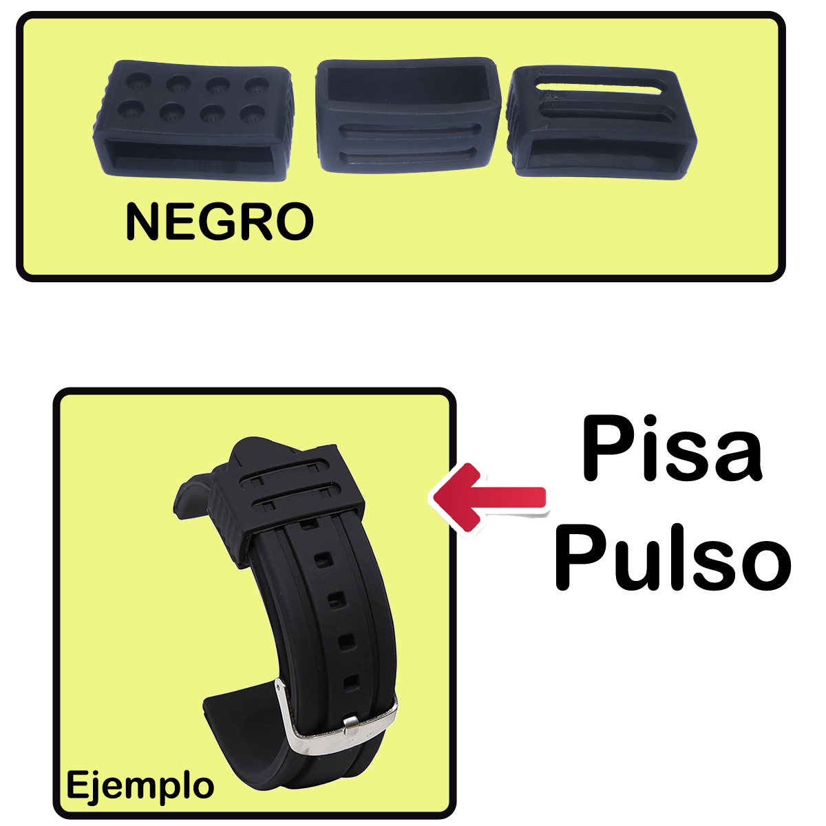 KM09.20.1-PISA PULSO SILICONA NEGRO #20