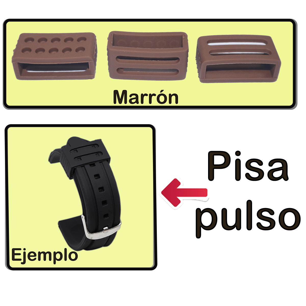 KM09.20.2-PISA PULSO DE SILICONA MARRON #20