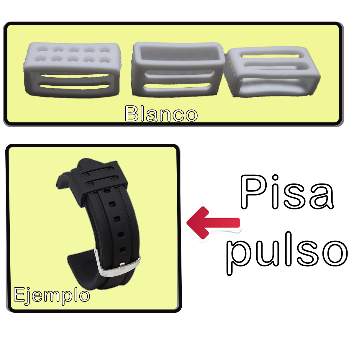 KM09.20.22-PISA PULSO SILICONA ANCHO BLANCO # 20