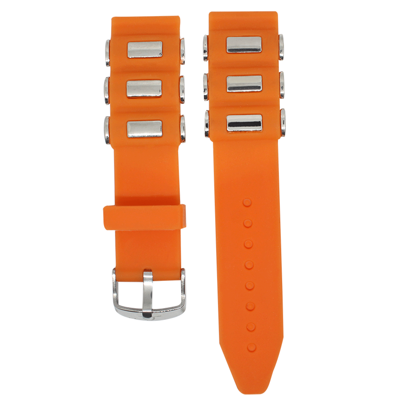 MS01.22.19-PULSO PEGASO SILICONA NARANJA #22