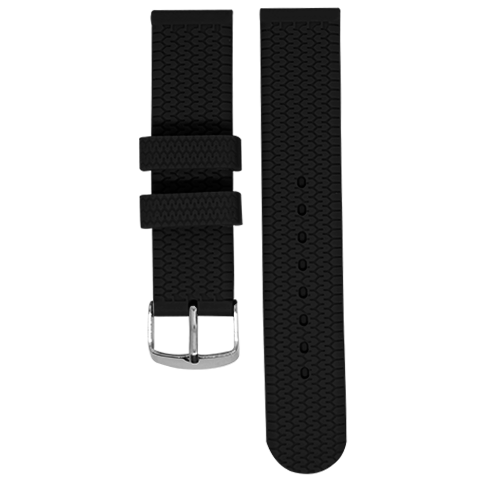 MS06B.20.1-PULSO PEGASO SILICONA NEGRO #20