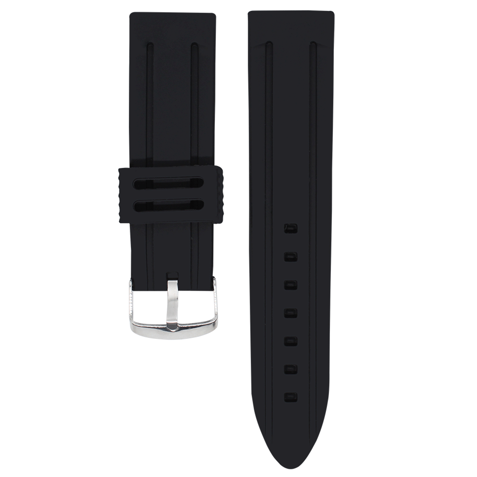 MS09.20.1-PULSO PEGASO SILICONA NEGRO #20