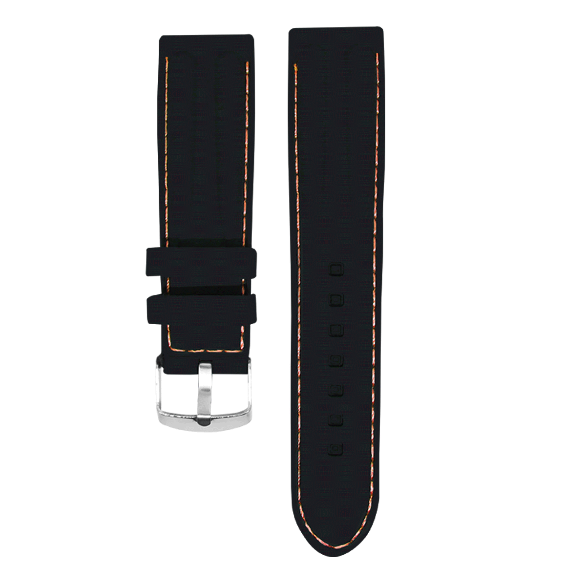 MS23.24.119-PULSO PEGASO SILICONA NEGRO H/NARA.#24