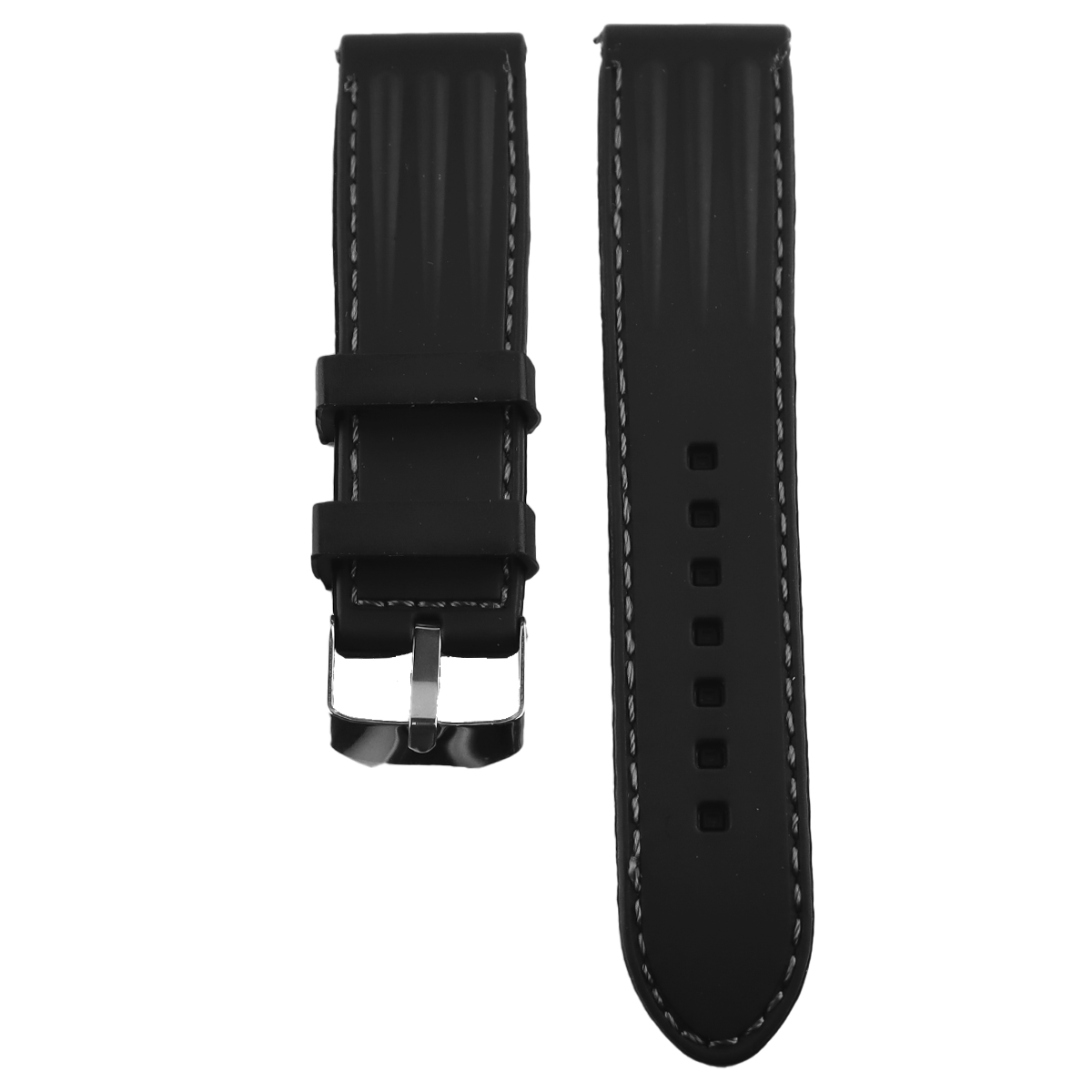 MS24.22.1-PULSO PEGASO SILICONA NEGRA SIN HILO. #22