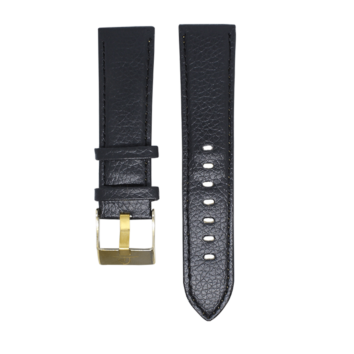 P035G.20.101-PULSO PEGASO CUERO ABOLLONADO NEGRO HEB/DO. #20