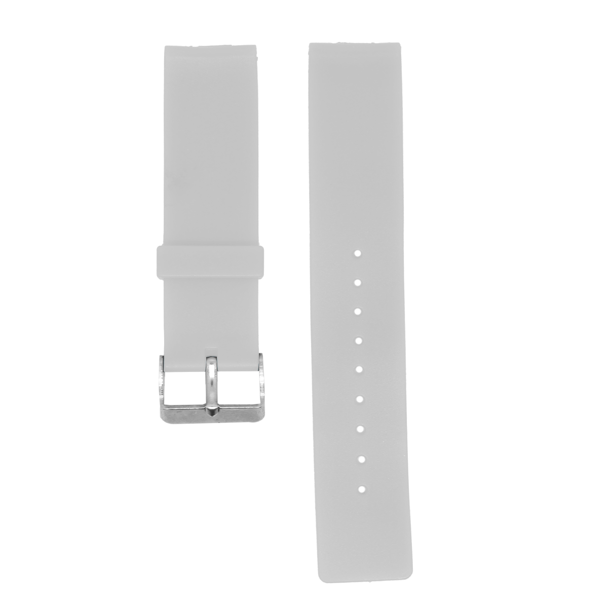 P1148.12.22-PULSO PVC BLANCO PLANO HEBILLA MET#12