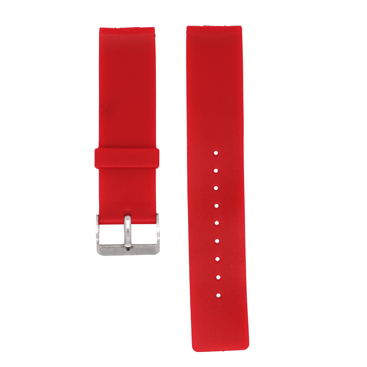 P1148.12.6-PULSO PVC ROJA PLANO HEBILLA MET#12