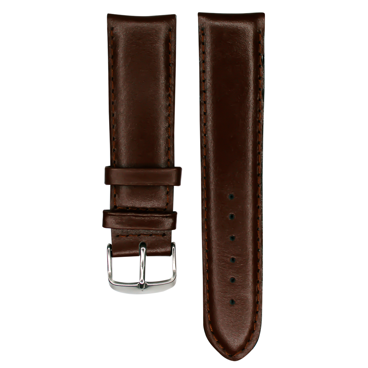 P205LS.18.404-PULSO PEGASO CUERO LISO BRANDY PUNTA V #18