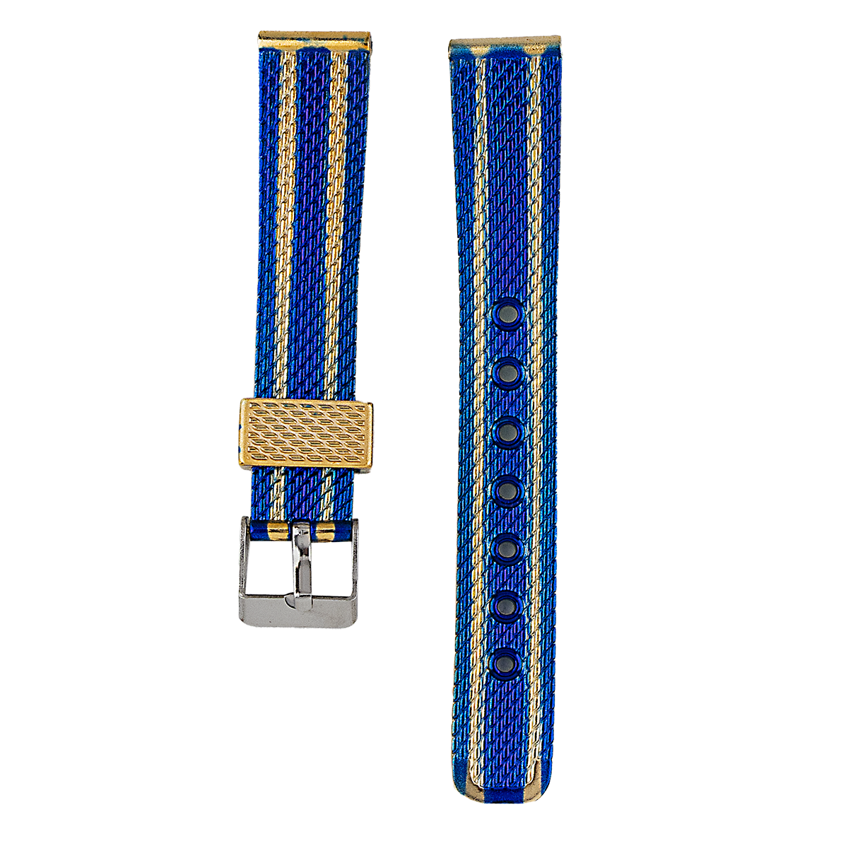 P3304AS.16.1318-PULSO PVC AZUL OSCURO DOR.HEB. PLAT. #16