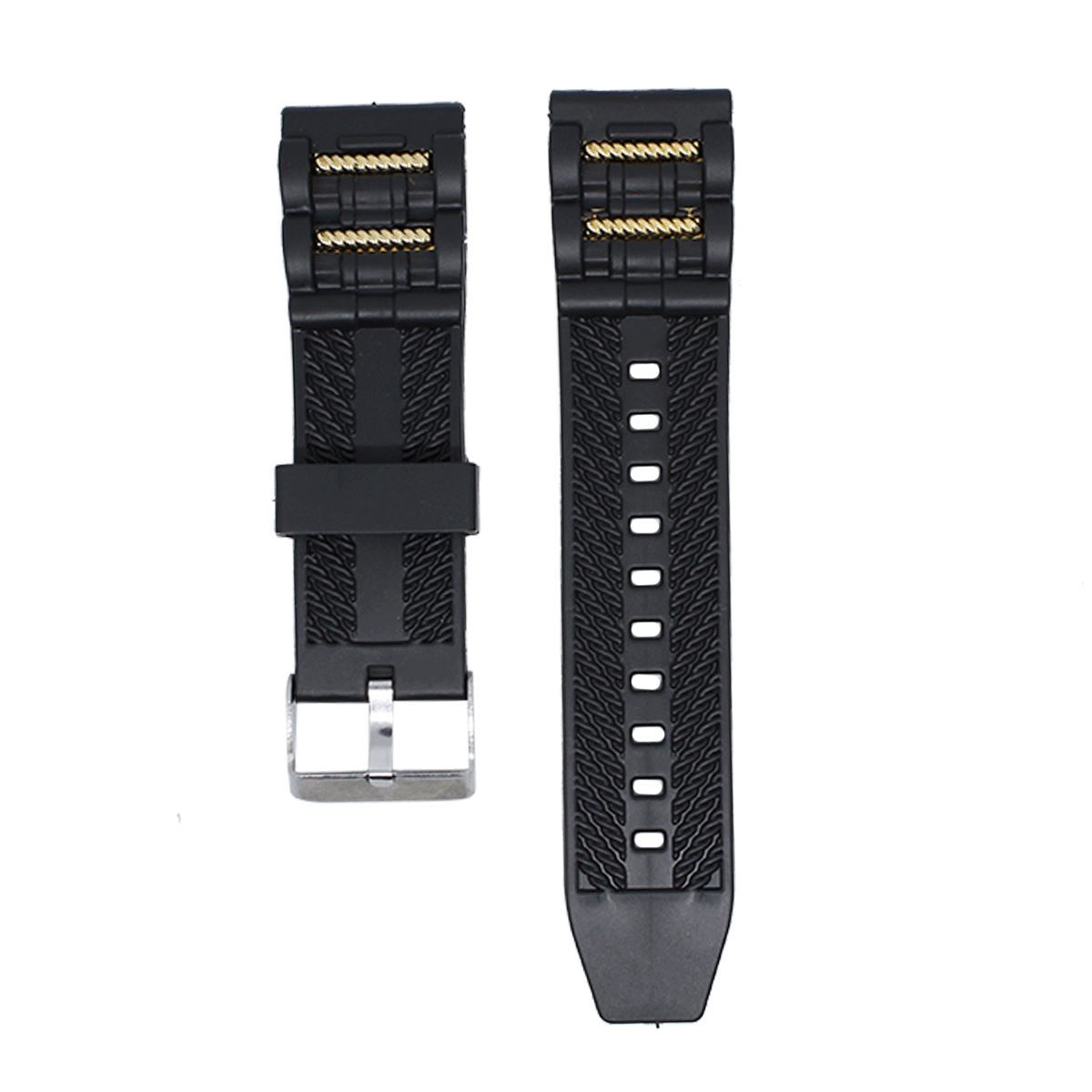 P3348SP.24.0118-PULSO PVC CON APLIQUE METALICO DORAD #24