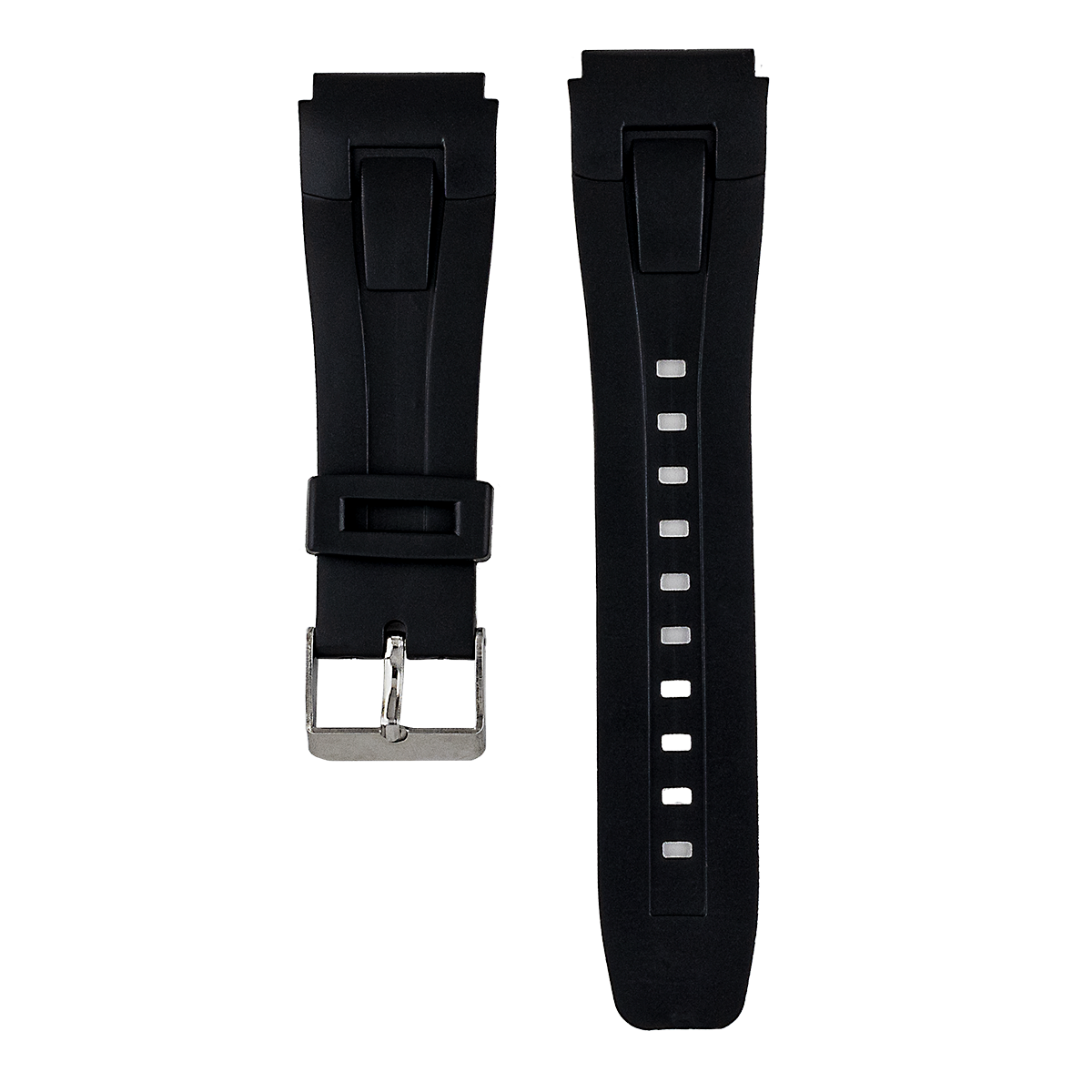 P5017SP.22.1-PULSO PVC NEGRO HEBILLA METAL #22