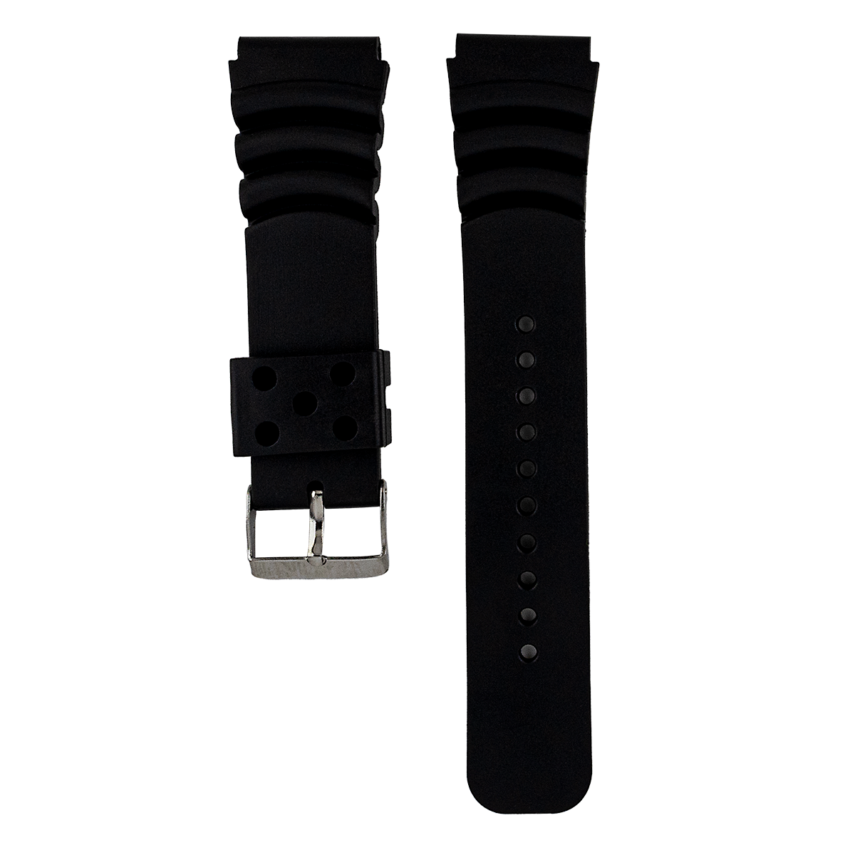 P5514SP.24.1-PULSO PVC NEGRO HEBILLA METAL 24