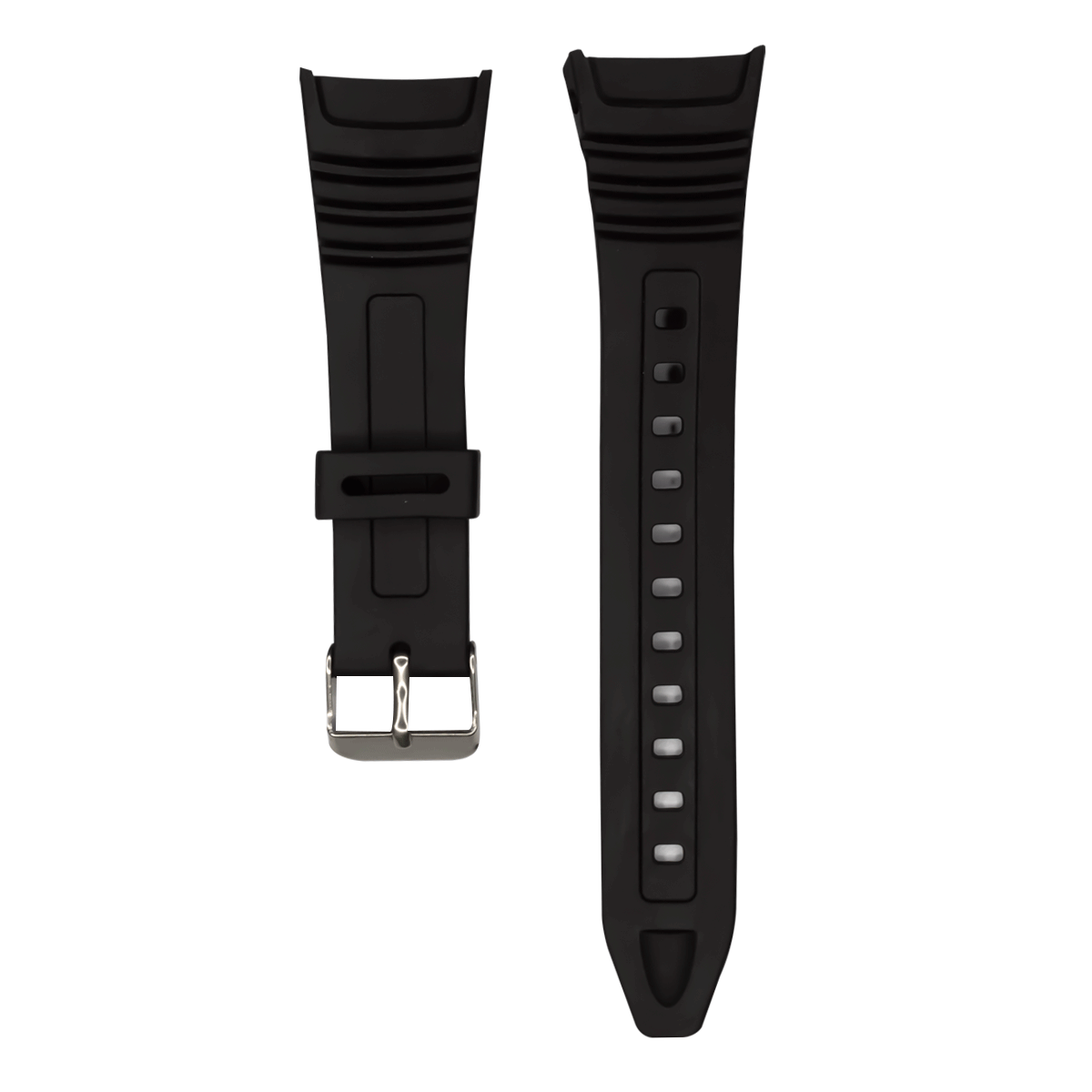 P577SP.1-PULSO PVC NEGRA HEBILLA METAL