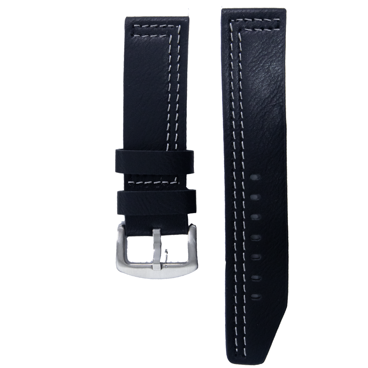 P9283S.20.122-PULSO PEGASO CUERO PLANO NEGRA H. BLANCO # 20