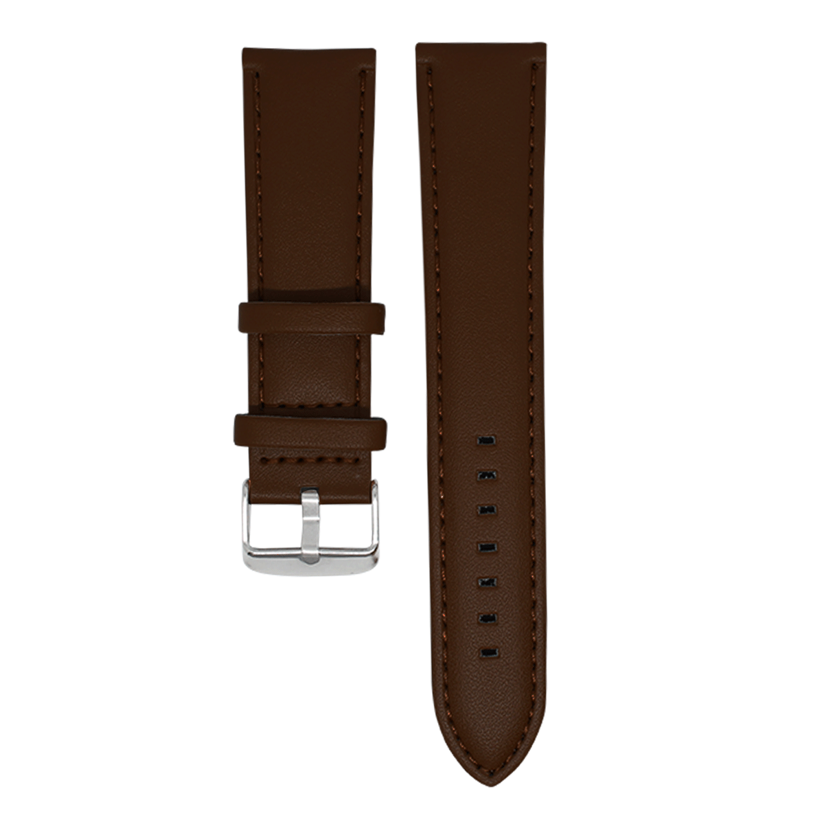 Q011SC.12.202-PULSO PEGASO CUERO ABOLLONADO MARRON #12