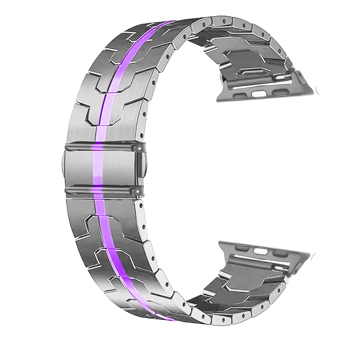 SAS14.22X35-PULSO ACERO FRANJA ROSADA # 22X 35 MM