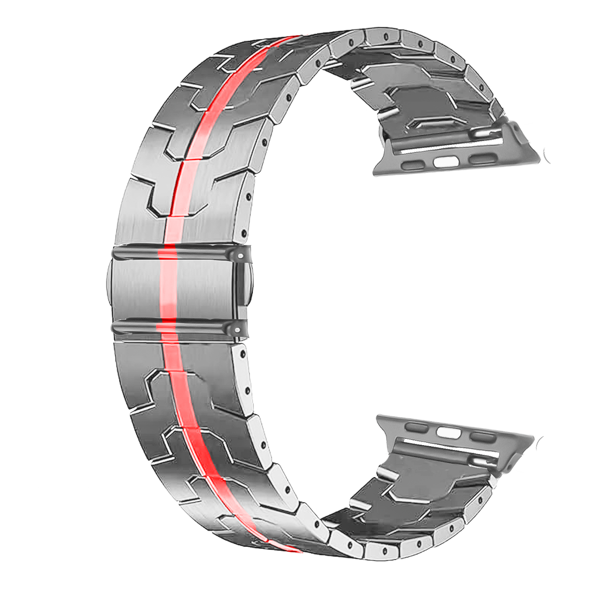 SAS6.22X35-PULSO ACERO FRANJA ROJA # 22X35 MM