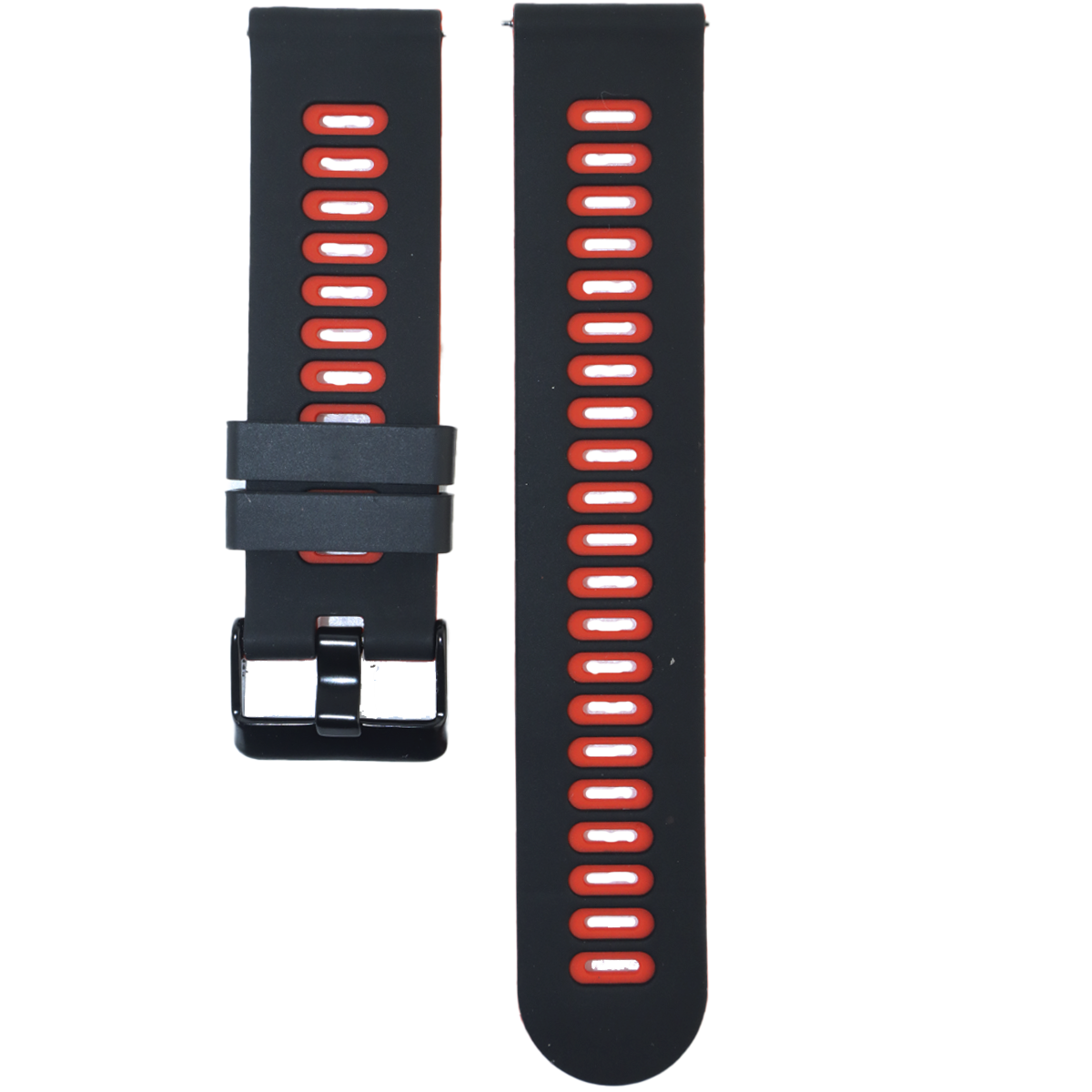 ZC001BK.20.0106-PULSO SILICONA ANTI-POLVO NEGRO CON ROJO #20