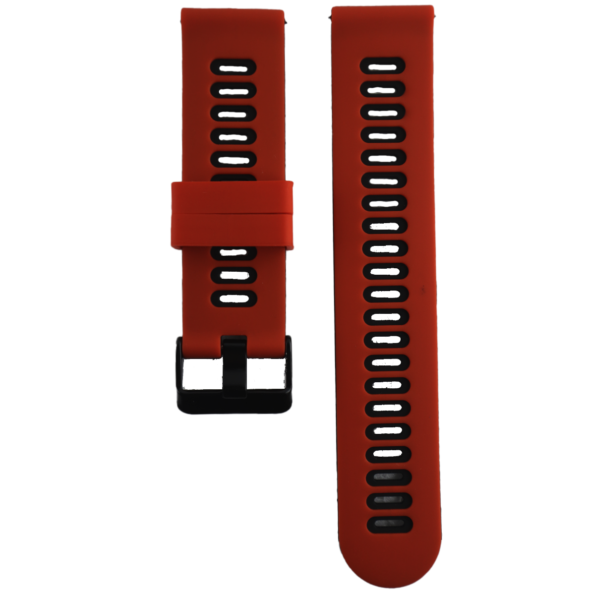 ZC001BK.20.0601-PULSO SILICONA ANTI-POLVO ROJO CON NEGRO #20