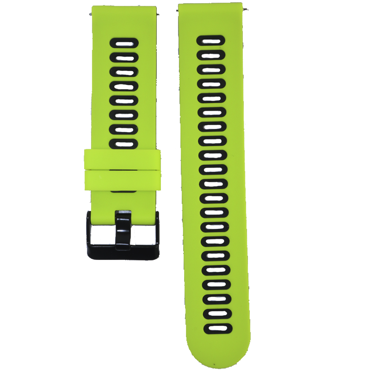 ZC001BK.20.2101-PULSO SILICONA ANTI-POLVO VERDE LIMON CON NEGRO #20