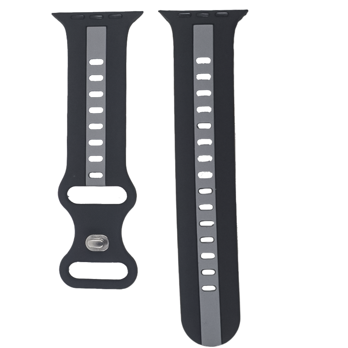 ZC003.42.0107-PULSO SILICONA SMART WATCH NEGRO CON GRIS #42