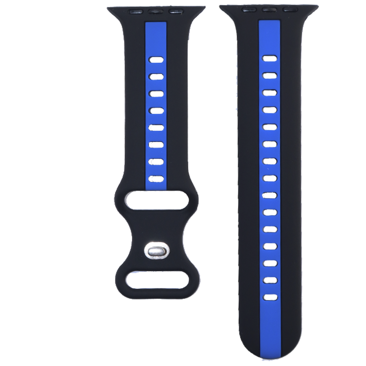 ZC003.42.0113-PULSO SILICONA SMART WATCH NEGRO CON AZUL #42