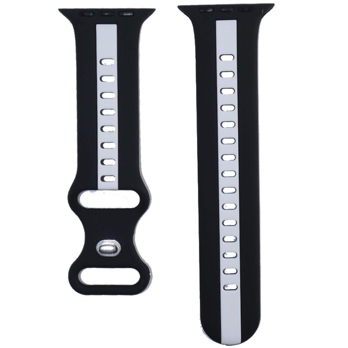 ZC003.42.0122-PULSO SILICONA SMART WATCH NEGRO CON BLANCO #42